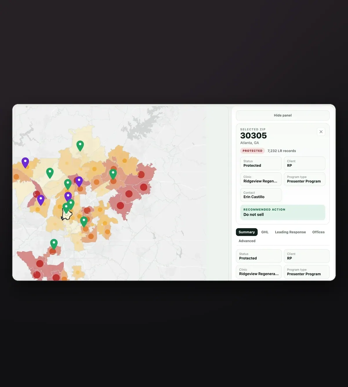 Regen Profits interface